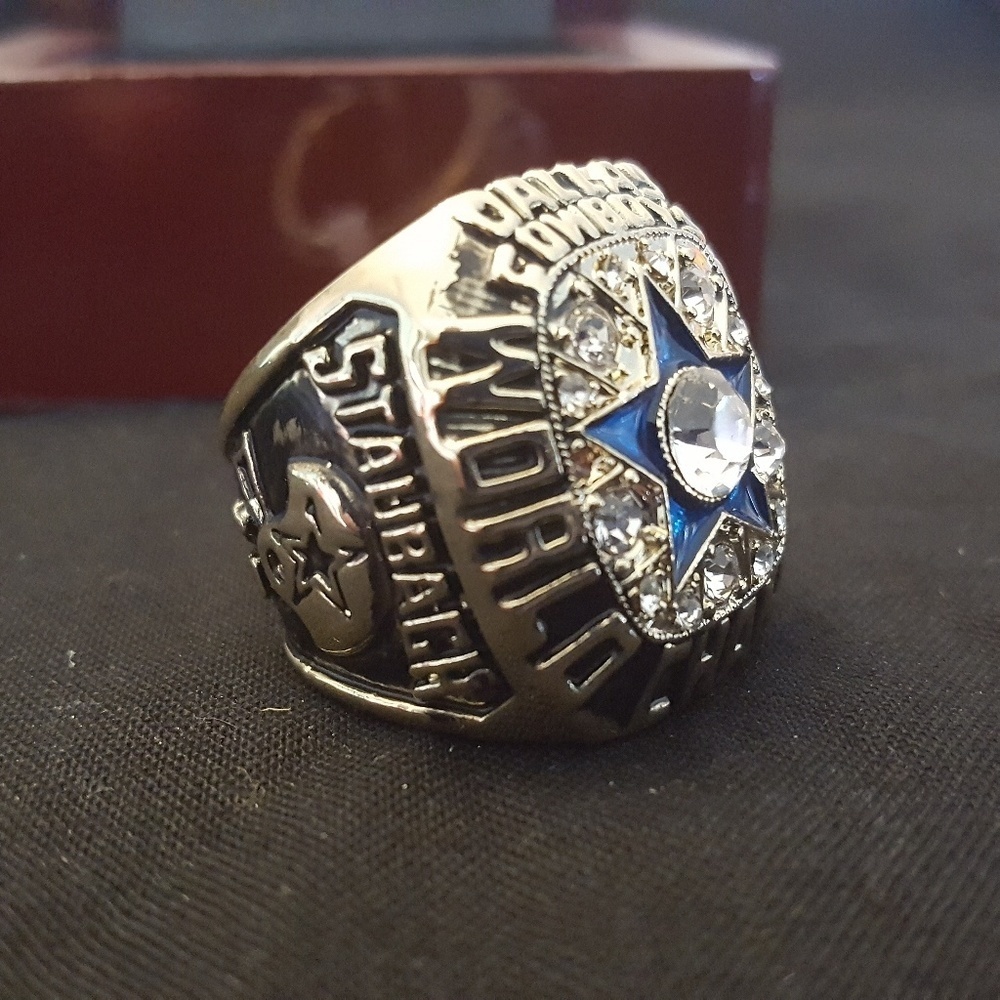 Dallas Cowboys Fan ‎ Edition 1971 Championship Super Bowl Ring Gold - Picture 6 of 8